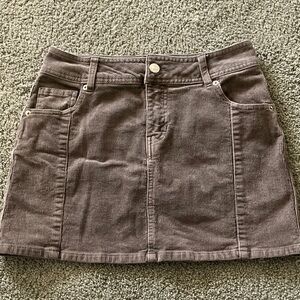 Forever 21 Brown Corduroy Mini Skirt